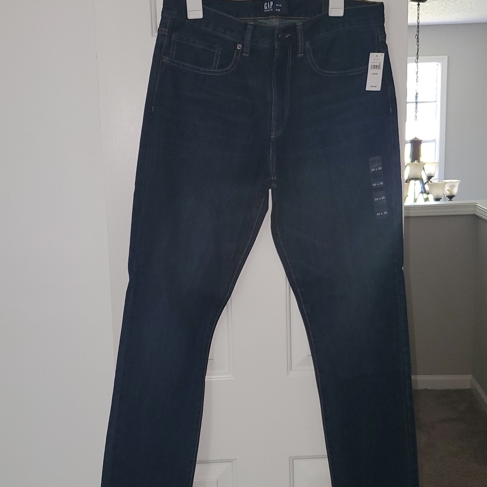 Gap slim denim jeans 33×32